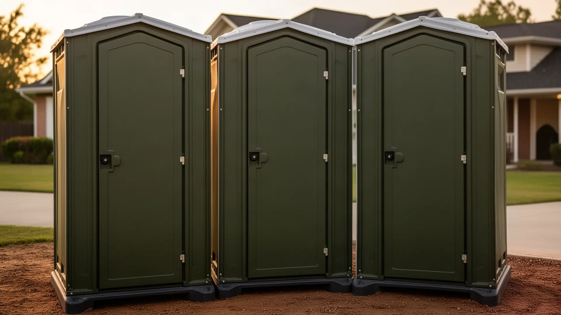 Clean porta potty unit from Tanwell & Sons Porta Potty Rental in Los Angeles, CA